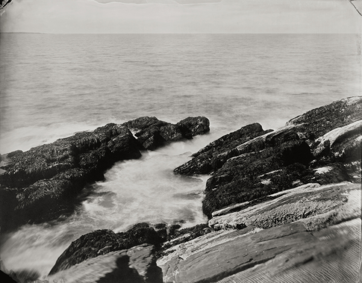 "Winslow Homer's Ocean View: Wave, Rocks, and Barnacles." 8x10" tintype. 2012.