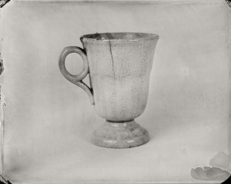 "Large Tea Cup." From Objects of Uncertain Provenance: Found in Winslow Homer's Studio. 8x10" tintype. 2012.