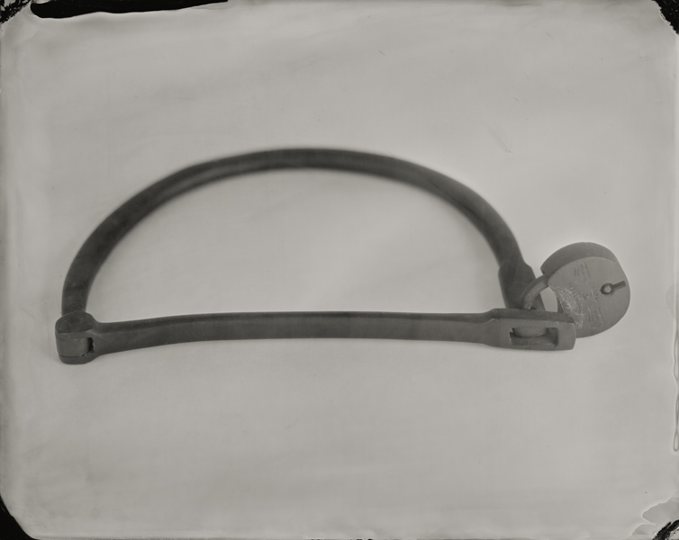 "Lock." From Objects of Uncertain Provenance: Found in Winslow Homer's Studio. 8x10" tintype. 2012.
