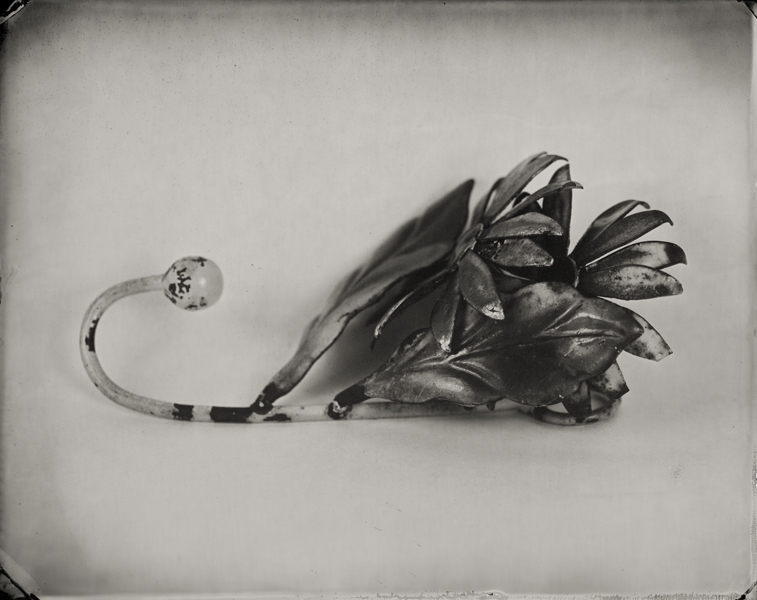 "Coat Hook." From Objects of Uncertain Provenance: Found in Winslow Homer's Studio. 8x10" tintype. 2012.